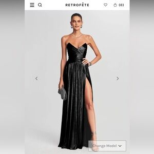 Retrofete Waldorf Dress - Black - Size S